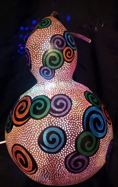 Lampe calebasse